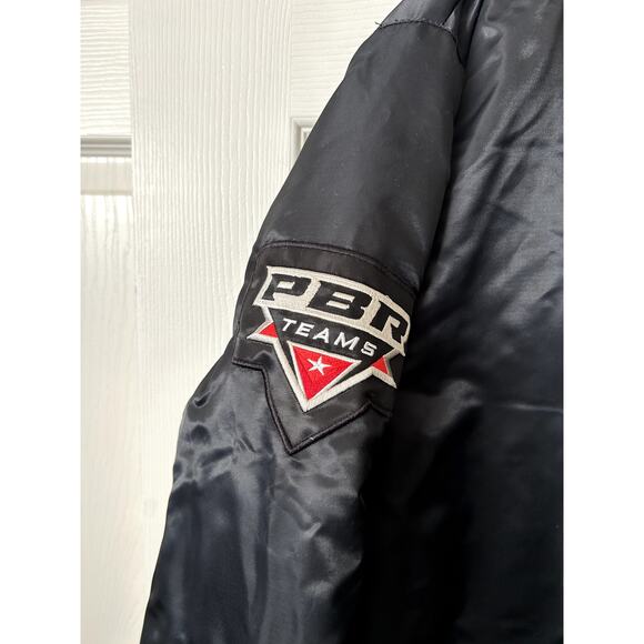 PBR Teams Championship Las Vegas 2022 Bomber Starter Jacket XL Black Bull Riders - Picture 6 of 13